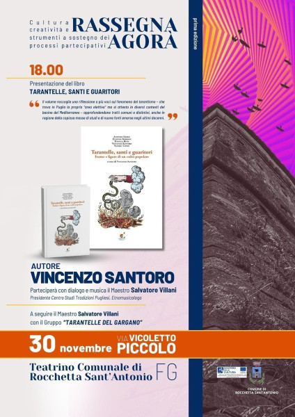 Presentazione del volume "Tarantelle Santi e guaritori" di Vincenzo Santoro e concerto del gruppo "Tarantelle del Gargano"