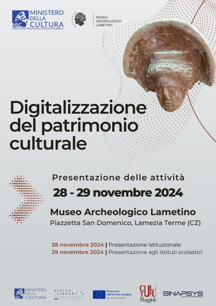 Parte dal Museo Archeologico di Lamezia il primo cantiere della digitalizzazione culturale: il 28 novembre l’evento istituzionale di presentazione delle attività