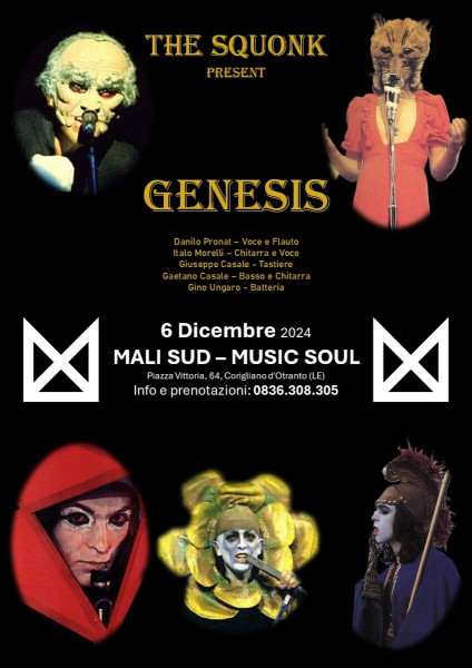 THe Squonk Genesis cover band present     THE  GENESIS