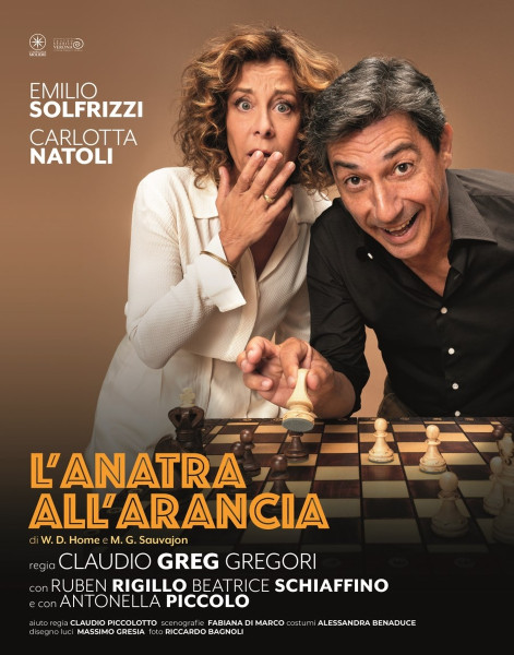 Emilio Solfrizzi e Carlotta Natoli in L'Anatra All'Arancia