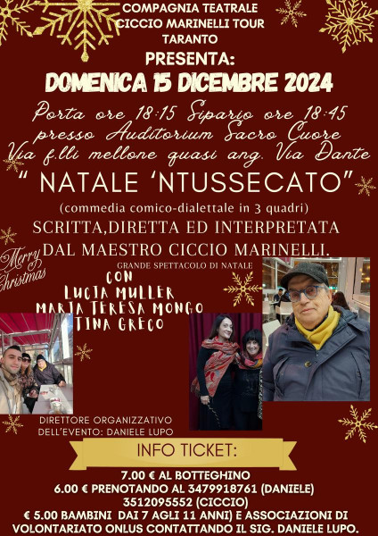 "Natale 'NTUSSECATO" GRANDE COMMEDIA DI NATALE DI CICCIO MARINELLI