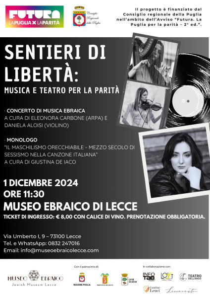 Sentieri di Libertà: musica e teatro per la parità