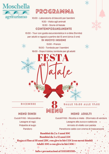 Festa di Natale per famiglie in Campagna