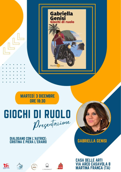 Presentazione del libro Giochi di Ruolo di Gabriella Genisi