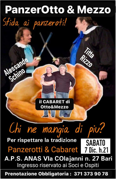 Ridi, Mangia, Palra  il cabaret di Otto&Mezzo