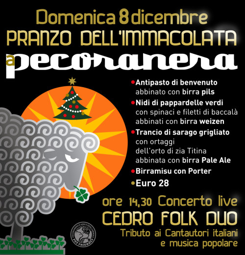 IMMACOLATA A PRANZO a PecoraNera CEDRO FOLK DUO in concerto