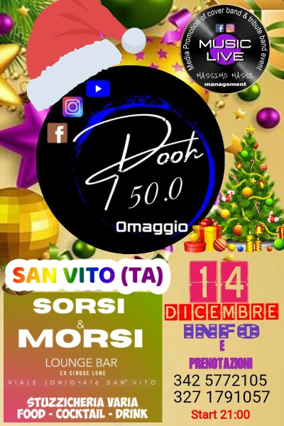 Coverband  pooh 50.0 da sorsi e morsi lounge bar