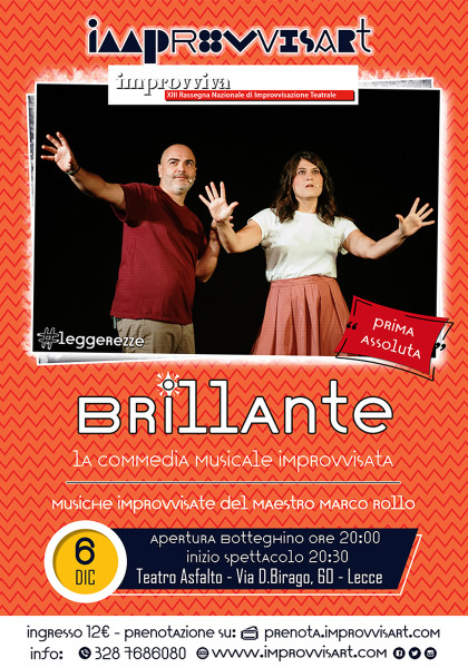 Brillante! la commedia musicale improvvisata - prima assoluta