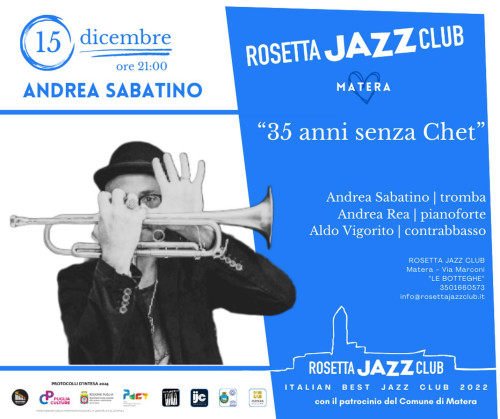 Andrea Sabatino trio "35 anni senza Chet"