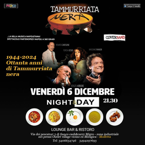 Tammurriata Nera - La bella musica napoletana live a Molfetta