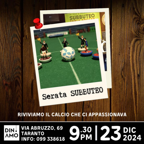 Serata Subbuteo - Riviviamo il calcio che ci appassionava