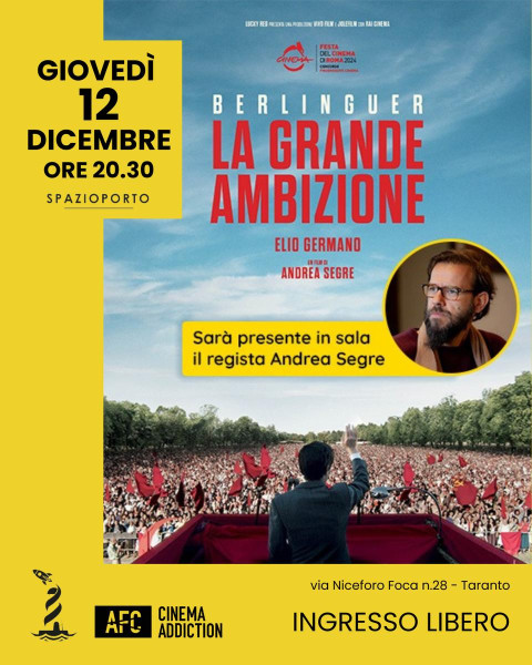 "BERLINGUER. La grande ambizione" | Proiezione film + Talk con il regista