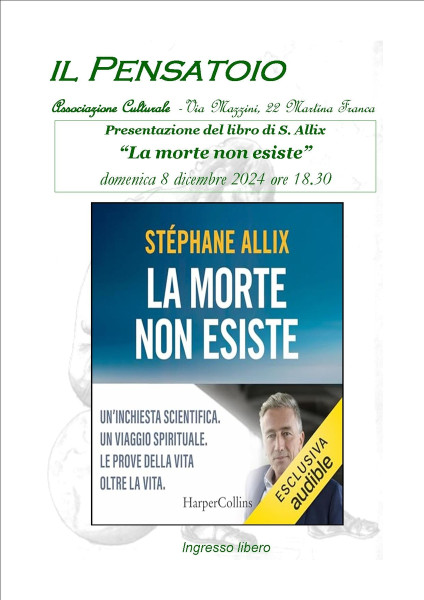 Presentazione del libro di S. Allix "La morte non esiste"