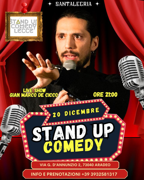 Gian Marco De Cicco - stand up comedy show al Santalegria