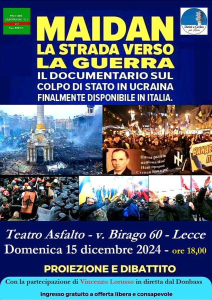 Maidan. La strada verso la guerra. Film e dibattito sul colpo di stato in Ucraina