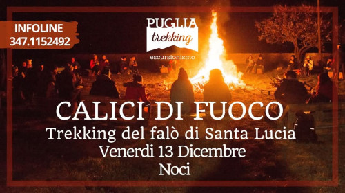 CALICI DI FUOCO trekking del falò di Santa Lucia