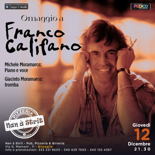 Omaggio a Franco Califano a Bisceglie