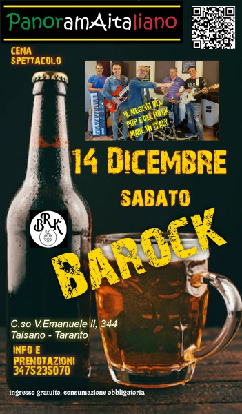 Cena spettacolo con i PanoramAitaliano in concerto