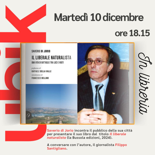 Saverio di Jorio in libreria: "Il liberale naturalista"