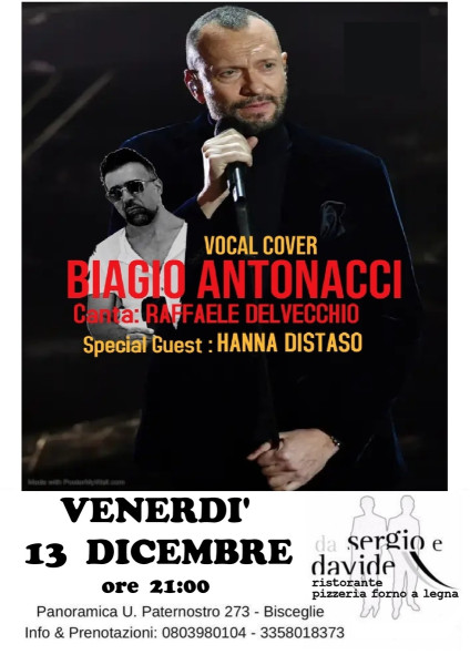 BIAGIO ANTONACCI live tribute con il Duo "DEDICATO A VOI"