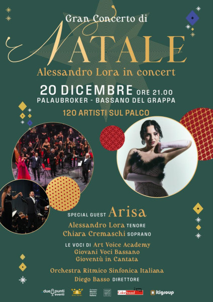 Alessandro Lora live in Occasione del Gran Concerto di Natale. Special Guest Arisa.