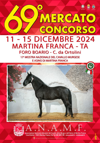 69ª edizione del Mercato Concorso del Cavallo Murgese