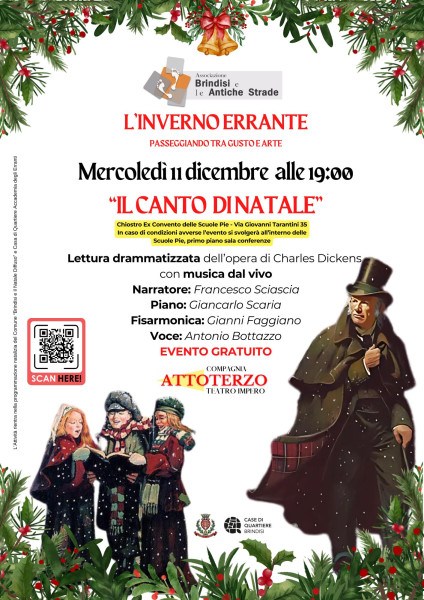 L'inverno Errante: 11 Dicembre il Canto di Natale in Chiave Jazz