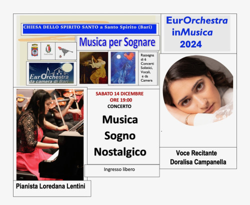 "Musica Sogno Nostalgico" Concerto per l'Eurorchestra a Santo Spirito