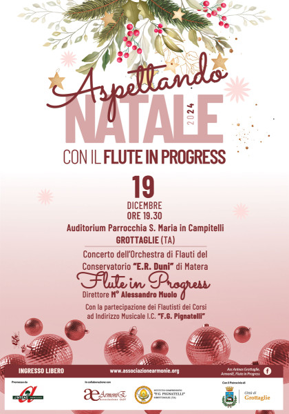 Aspettando Natale con ANTEAS e FLUTE in PROGRESS
