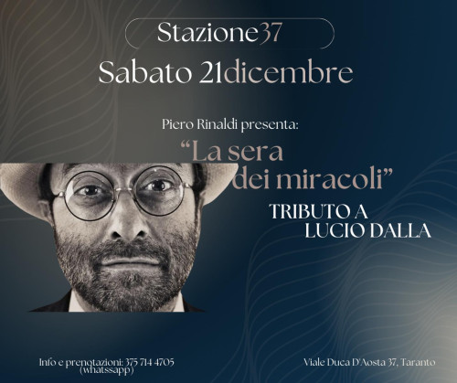 "La sera dei miracoli" TRIBUTO A LUCIO DALLA