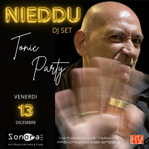 "Tonic Party" con Vincent Nieddu dj set