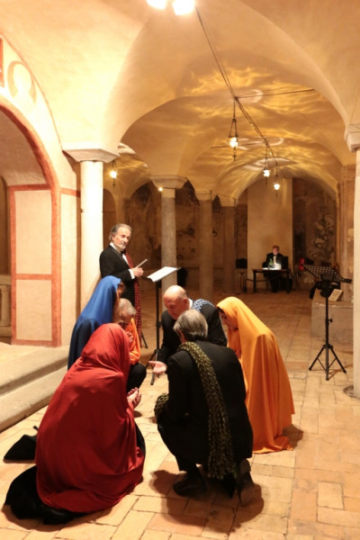 "La bottega delle maschere" presenta PIRANDELLO E DELEDDA LA NOTTE DELLA VIGILIA scritto e diretto da Marcello Amici on stage