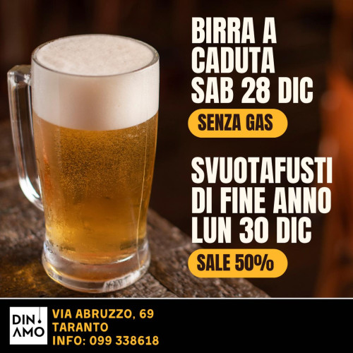 Birra a caduta e Svuotafusti di fine anno