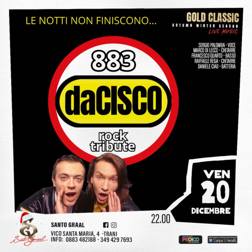 DaCisco 883 rock tribute live a Trani