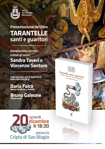 Presentazione del libro "Tarantelle Santi e guaritori" e musiche del tarantismo con Daria Falco e Bruno Galeone