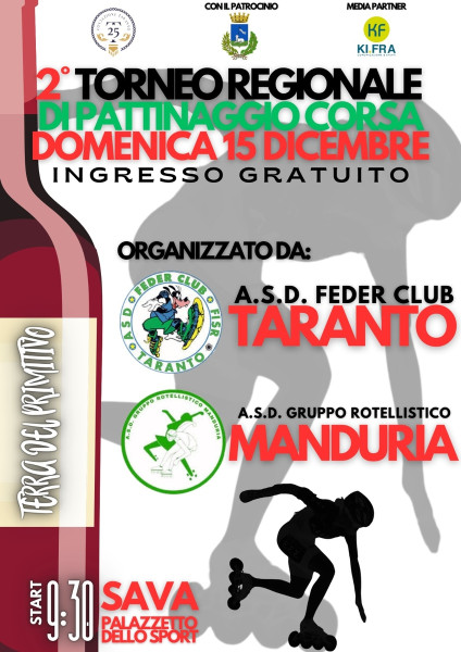 2° Torneo Regionale di Pattinaggio Corsa "Terra del Primitivo"