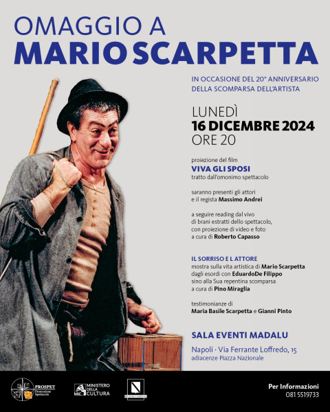 IL RICORDO DI MARIO SCARPETTA alla sala eventi Madalù
