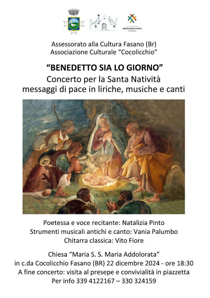 "Benedetto sia lo giorno" - Concerto per la Santa Natività