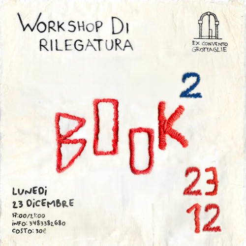 Workshop di rilegatura - Costruiamo insieme un quaderno da 0!