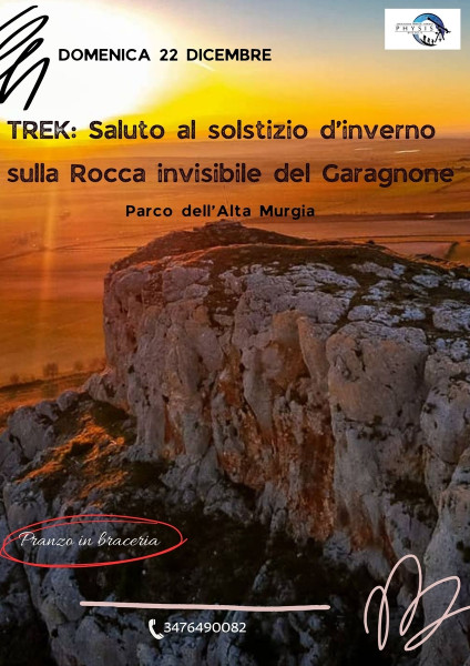 Saluto al solstizio d'inverno sulla Rocca invisibile del Garagnone - PnAM