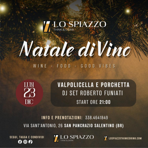 Natale DiVino: Valpolicella e Porchetta + DJ Roberto Funiati