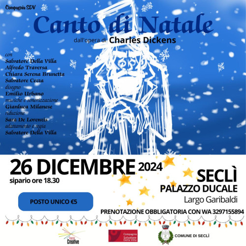 CANTO DI NATALE dall'opera di Charles Dickens