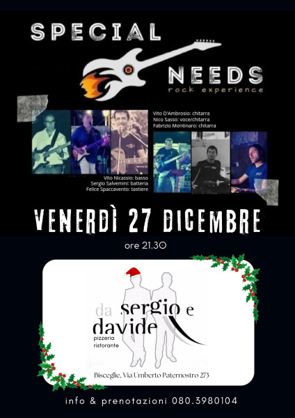 CHRISTMAS IN ROCK live con gli SPECIAL NEEDS