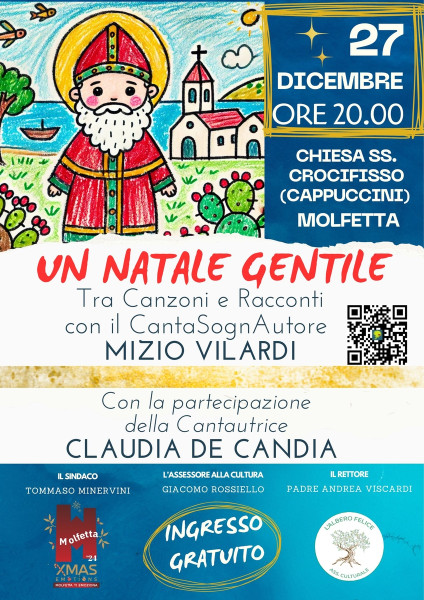 "Un Natale Gentile - con il CantaSognAutore Mizio Vilardi e la Cantautrice Claudia de Candia"