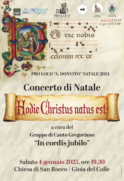 Hodie Christus natus est - Concerto di Canto Gregoriano