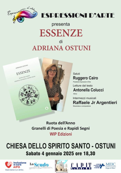 "Essenze, Ruota dell’Anno. Granelli di poesia e rapidi segni" di Adriana Ostuni