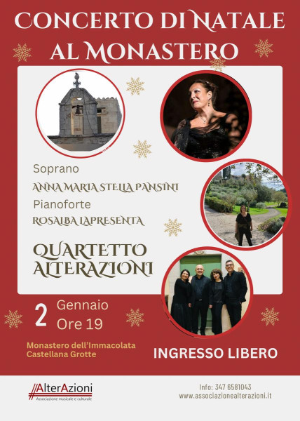 Castellana Grotte – Concerto di Natale al Monastero