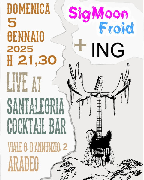 SIGMOON FROID + ING LIVE AL SANTALEGRIA COCKTAIL BAR