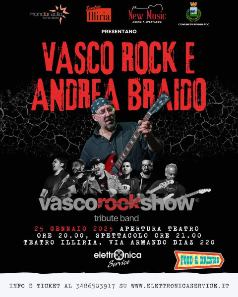 VASCO ROCK SHOW live concert Special Guest Andrea BRAIDO