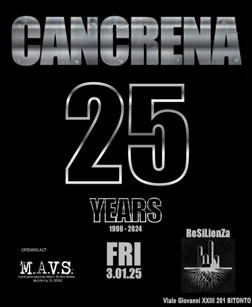 CANCRENA 25th Anniversary + M.A.V.S.